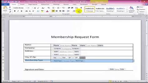 Fillable Form Template Word - Printable Forms Free Online