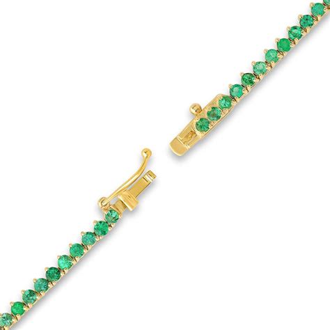 3-Prong Emerald Tennis Necklace for Women | Jennifer Meyer