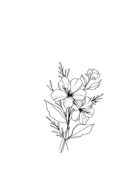 Easy Flower Bouquet Drawing ~ Bloemen Boeket Tekening | Digimancoro ...