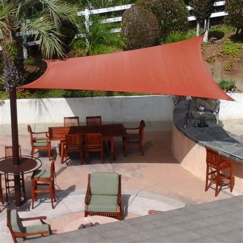 2x3m Rectangle Waterproof Sun Shade Sail Awning Canopy Back Yard Shelter 90% UV Blocking Oxford ...