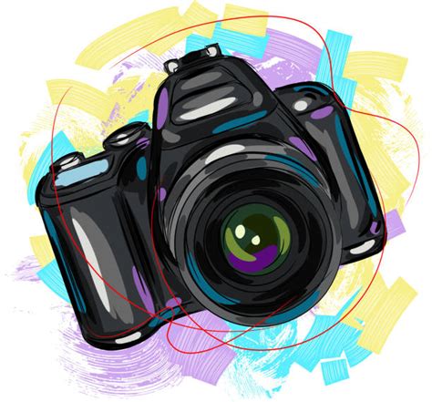 Dslr Camera Drawing Stock Photos, Pictures & Royalty-Free Images - iStock