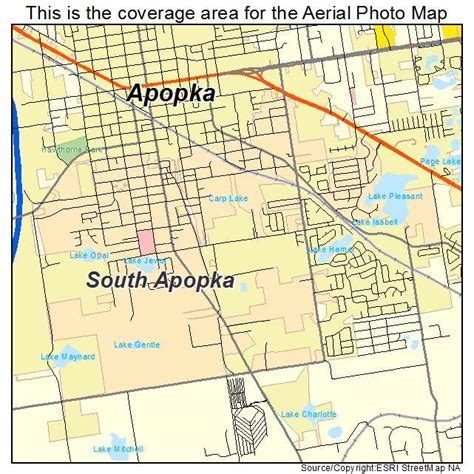 Aerial Photography Map of South Apopka, FL Florida