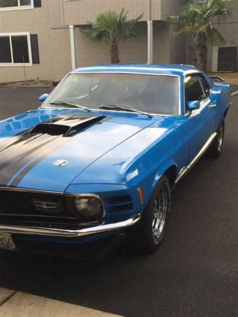 1970 MUSTANG MACH 1 ORIGINAL GRABBER BLUE M CODE, A/C