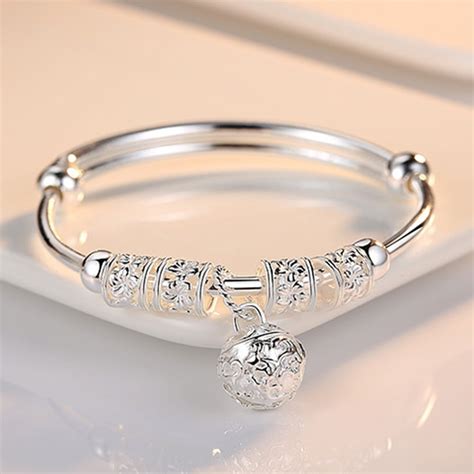 Women 925 Sterling Silver Charm Bracelet Jewelry - Walmart.com