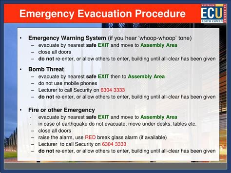 Emergency Evacuation Procedure Template