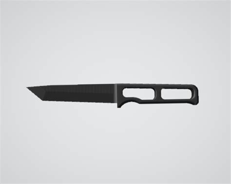 Tanto Outdoor Knife by HerrTheiss | Download free STL model ...