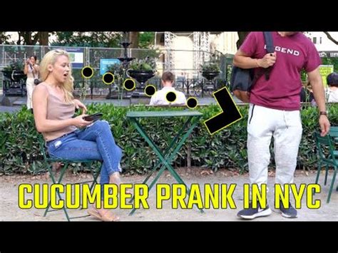 Cucumber Prank in NYC at the park - YouTube