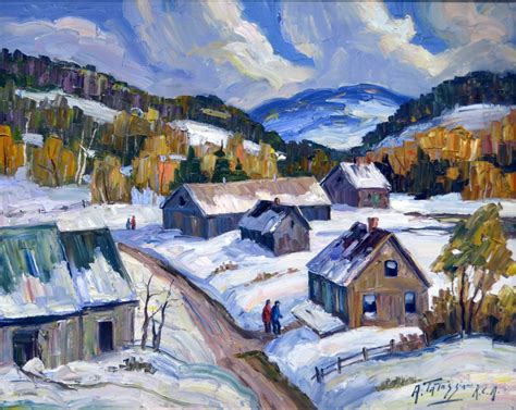 Campagne De Quebec by Armand Tatossian, Oil on Canvas | Koyman Galleries