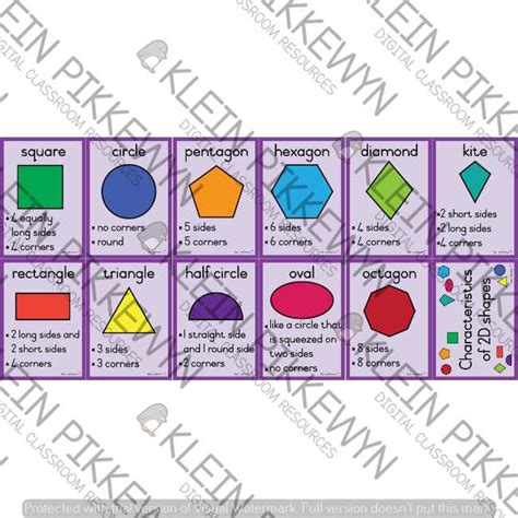 Characteristics of 2D Shapes (PURPLE) • Teacha!