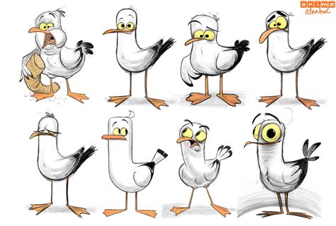 Seagull Cartoon Drawing at GetDrawings | Free download