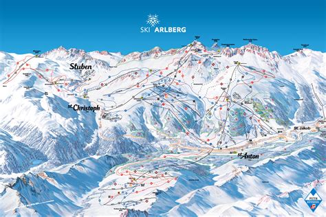 St. Anton am Arlberg Trail map - Freeride