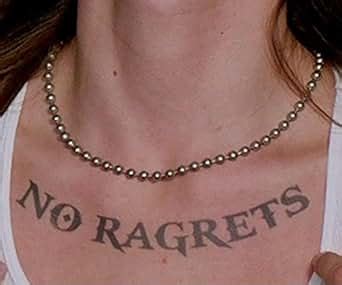 Amazon.com: We're The Millers No Ragrets Tattoo: Clothing