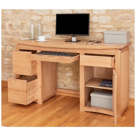 Addison Solid Oak Home Office Desk | Computer Desks