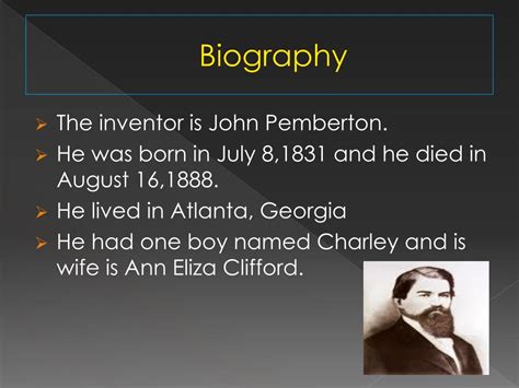 PPT - John Pemberton PowerPoint Presentation, free download - ID:2085760