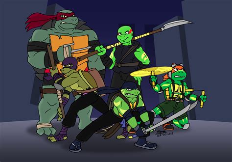 Jennika and the Ninja Turtles by TMNTSam on Newgrounds