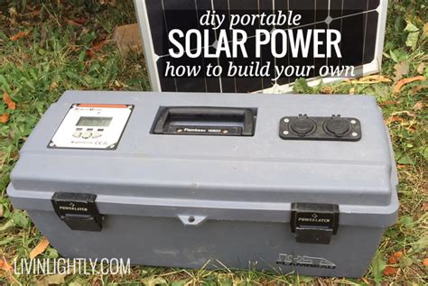 DIY Portable Solar Power | Livin' Lightly