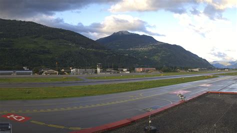 Sion: Sion Airport Landscape Webcam Switzerland