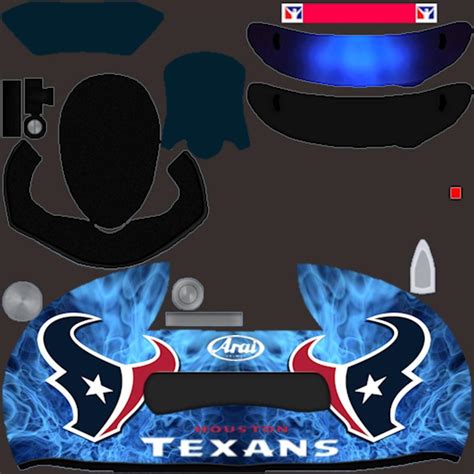 Custom NFL Houston Texans Helmet by Stephane Parent - Trading Paints