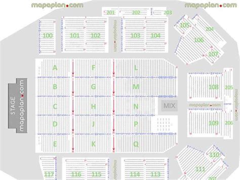 Aberdeen P&J Live seating plan with seat & row numbers detailed chart ...