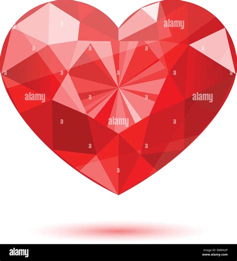 diamond heart shape Stock Vector Image & Art - Alamy