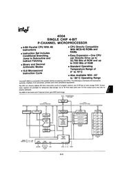 intel-4004-datasheet-isa : intel : Free Download, Borrow, and Streaming : Internet Archive