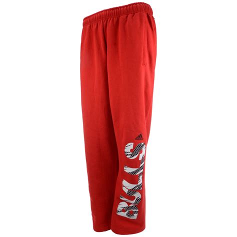 Adidas Mens Chicago Bulls Sweatpants in Red for Men | Lyst