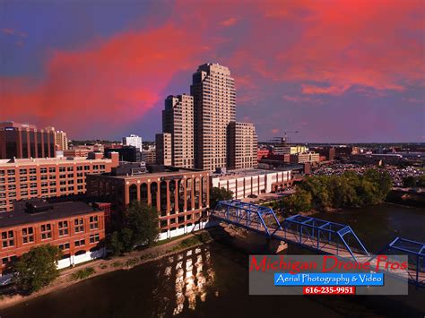 Downtown Grand Rapids, MI - Drone Photography - Michigan Drone Pros