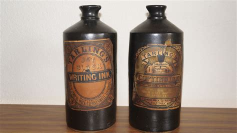 Old Antique Ink Bottles Fountain Pens Ink Stone Ink Bottles London ...