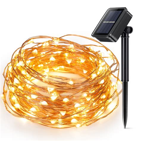 Solar Powered Christmas String Light, Kohree 100 Micro LEDs Light String With 33ft Long Ultra ...
