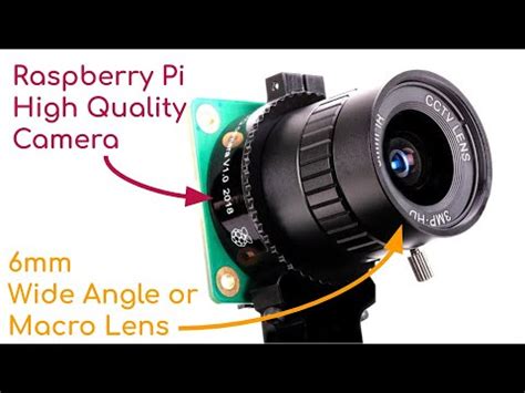 Using Raspberry Pi High Quality Camera with 6mm Lens - YouTube