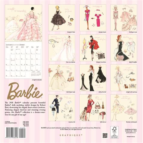 Barbie Wall Calendar 2023