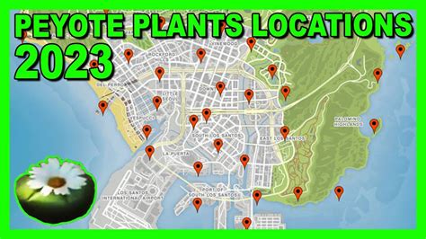 Peyote Plants Locations Map April 2023 - ALL PEYOTE PLANTS LOCATIONS | GTA 5 Online - YouTube