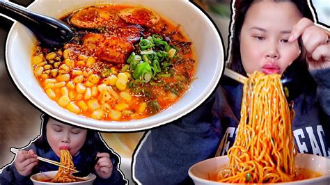 JAPANESE RAMEN NOODLE MUKBANG 먹방 EATING SHOW! - YouTube