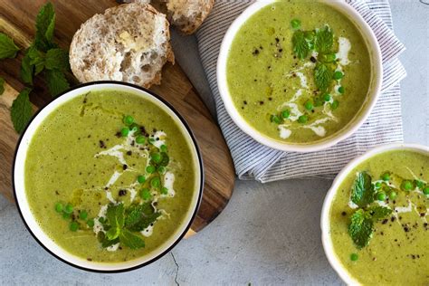 Pea and Mint Soup Recipe - Feed Your Sole