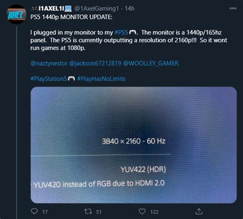 4k resolution downscaling confirmed by a person on Twitter! : r/PS5