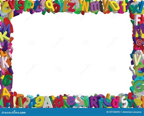 Alphabet Border Royalty-Free Stock Photography | CartoonDealer.com #14178731