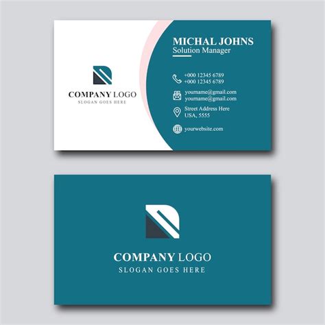 Premium Vector | Creative business card editable template vector