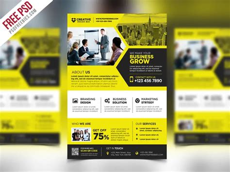 Corporate Business Promotional Flyer PSD Template | PSDFreebies.com