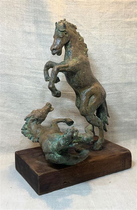 Midcentury Bronze Mustang Horse Sculpture at 1stDibs | mustang horse price, mustang horse art