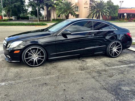 MERCEDES BENZ E550 COUPE ON 20" CW-S5 MATTE BLACK MACHINED… | Flickr