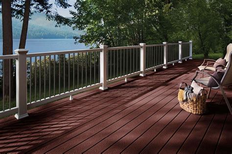 Trex Select Decking Railing Madeira Classic White Lake Forest | Trex