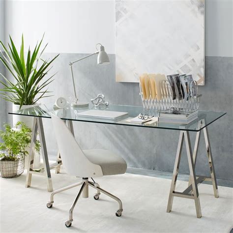 The Perfect Glass Top Desk for Our Home Office | Driven by Decor