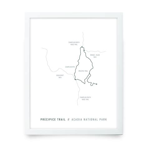 Precipice Trail Map (White + Blue) – LAND + LOFT