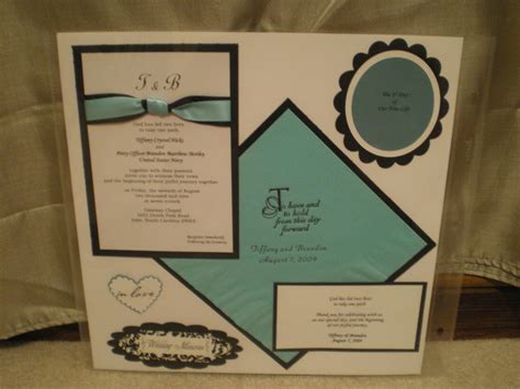 Scrapbook Wedding Invitations - jenniemarieweddings