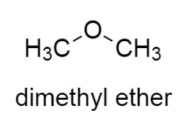 Draw and explain the structure of dimethyl ether. | Homework.Study.com