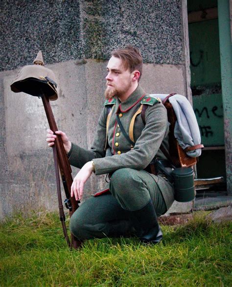 Leader of the Centeal powers team for the First Battalion Boys in his fantastic german uniform ...