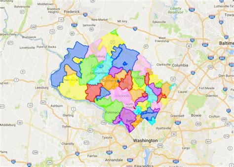 Montgomery County Zip Code Map