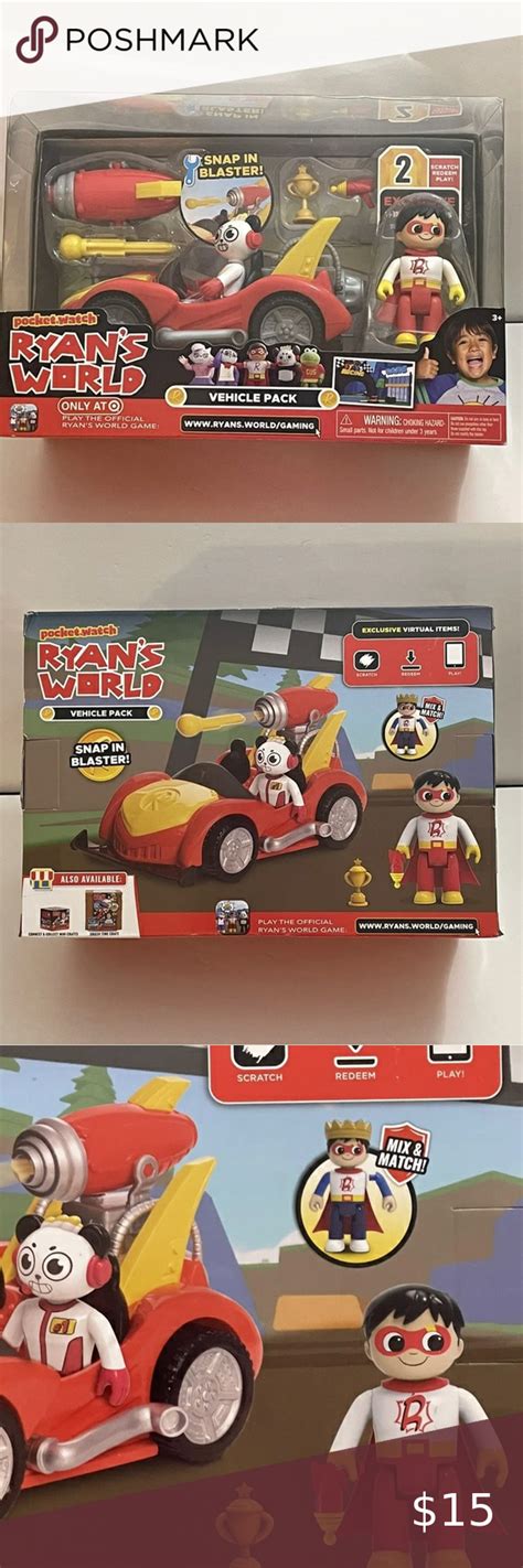 NEW Just Play Ryan’s World 7pc Vehicle Set & Virtual Codes for Ryan’s Video Game | Video game, S ...