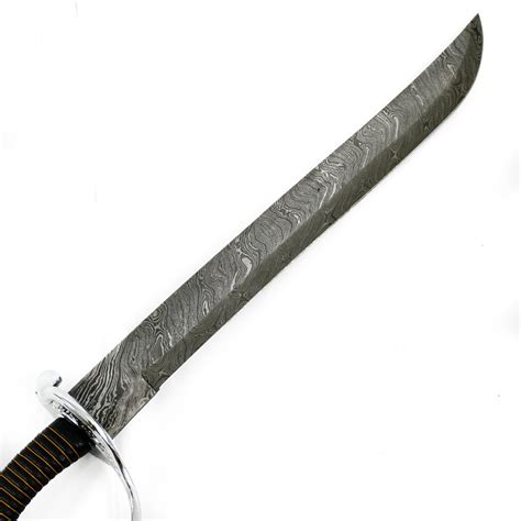 Pirate Sword- High Carbon Damascus Steel Sword-23" Battle Ready Cutlass ...