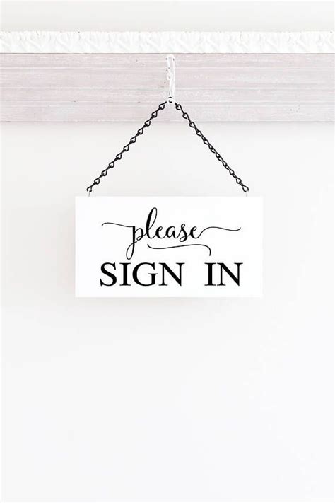 Please Sign in Office Sign, Business Sign, Office Sign, Hanging ...